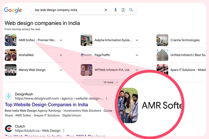 top 10 web design companies in India - AMR Softec