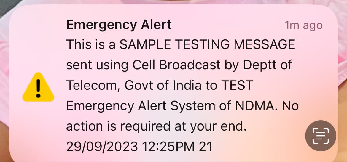 Don’t Worry if You Received The Alert Notification From NDMA on Mobile – September 29, 2023